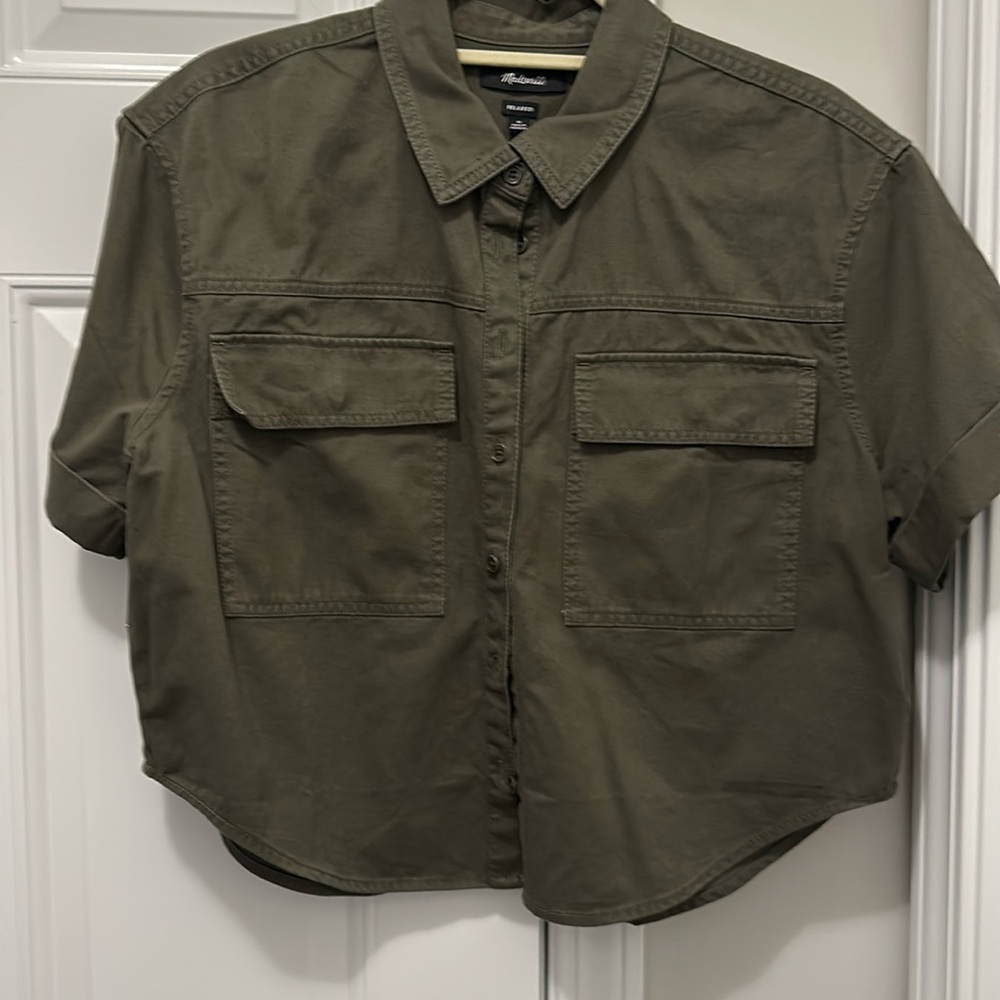 MADEWELL Crop Camp shirt